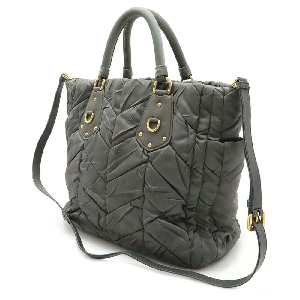 PRADA Green Leather Shoulder Bag - Picture 3 of 10